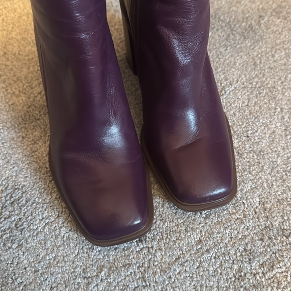 Franco Sarto Plum Mid Calf Boots in Plum Size 6 1/2 - Picture 6 of 6